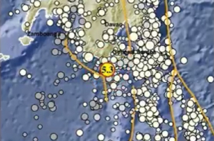 Gempa Tahuna Sulawesi Utara M 5,3 berdasarkan data BMKG
