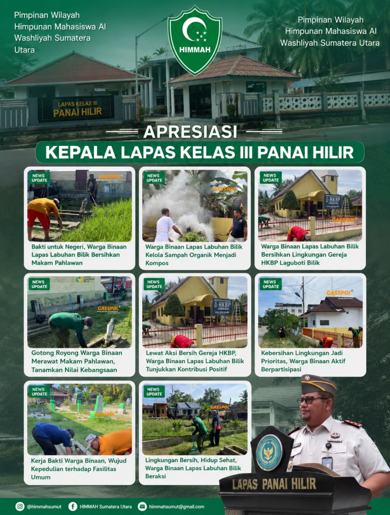 PW HIMMAH Sumut Apresiasi Kepemimpinan Kalapas Labuhan Bilik dalam Membangun Pemasyarakatan yang Humanis dan Berdampak bagi Masyarakat