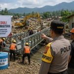 Polri tangani bencana Sumatera dengan membangun jembatan dan hunian tetap