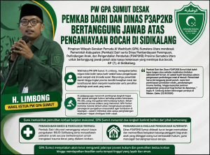 PW GPA Sumut Desak Pemkab Dairi dan Dinas P3AP2KB Bertanggung Jawab Atas Penganiayaan Bocah di Sidikalang