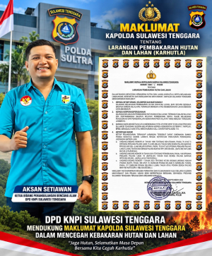 Dpd Knpi Sultra Dukung Maklumat Kapolda Dalam Mencegah Kebakaran Hutan